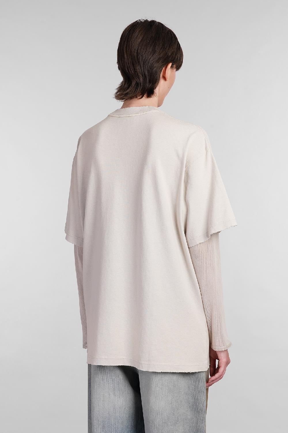 Deliberti Acne Studios T-shirt In Cotone Beige Cod. 402970 - Deliberti The Luxury Shopping