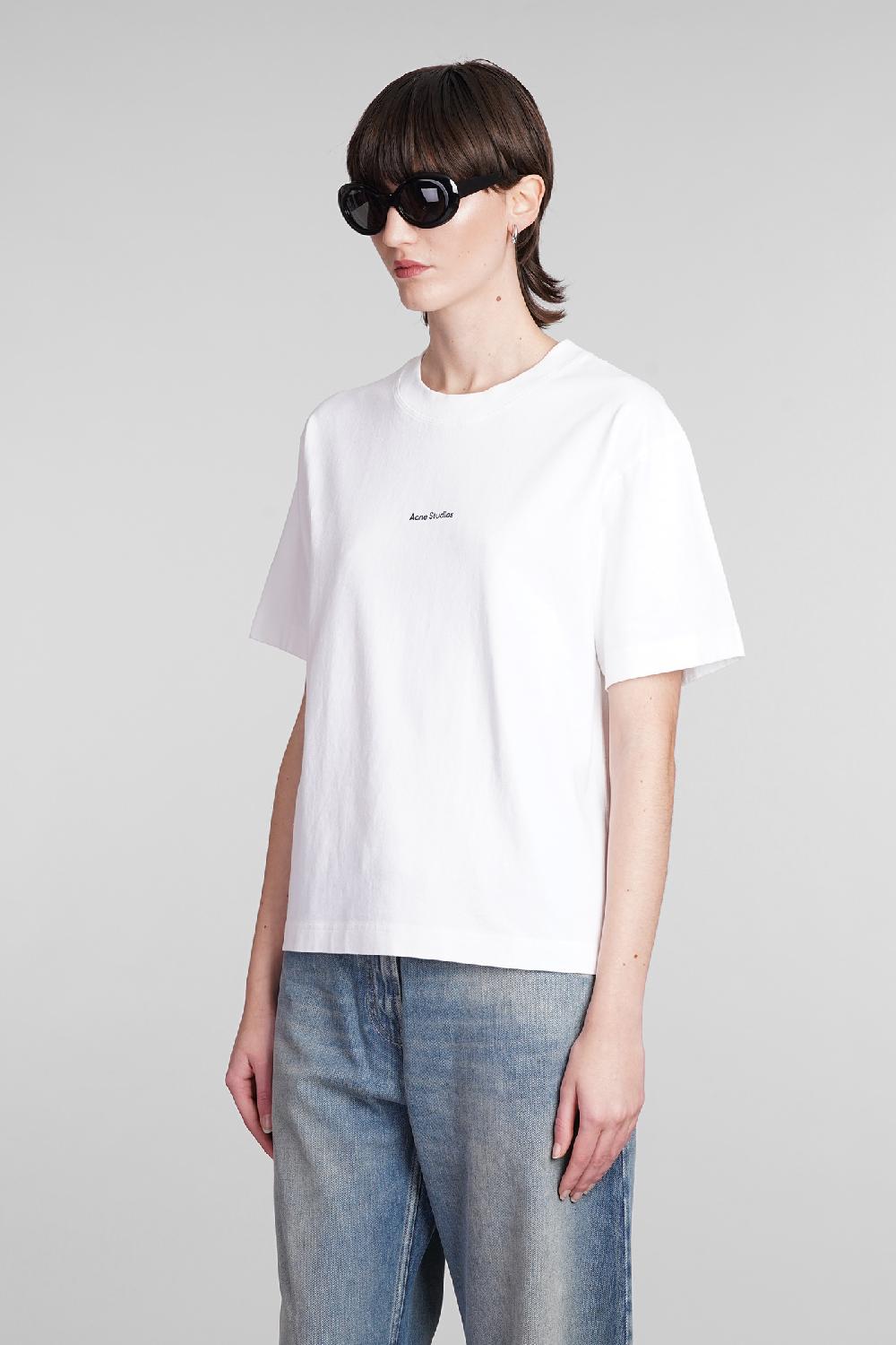 Deliberti Acne Studios T-shirt In Cotone Bianco Cod. 393901 - Deliberti The Luxury Shopping
