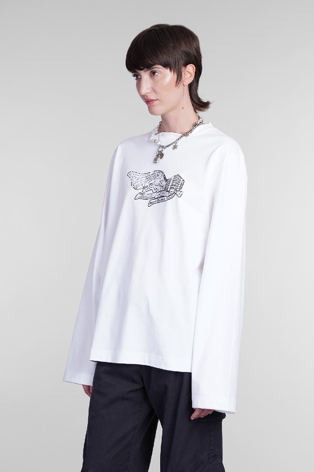 Deliberti Acne Studios T-shirt In Cotone Bianco Cod. 405580 - Deliberti The Luxury Shopping