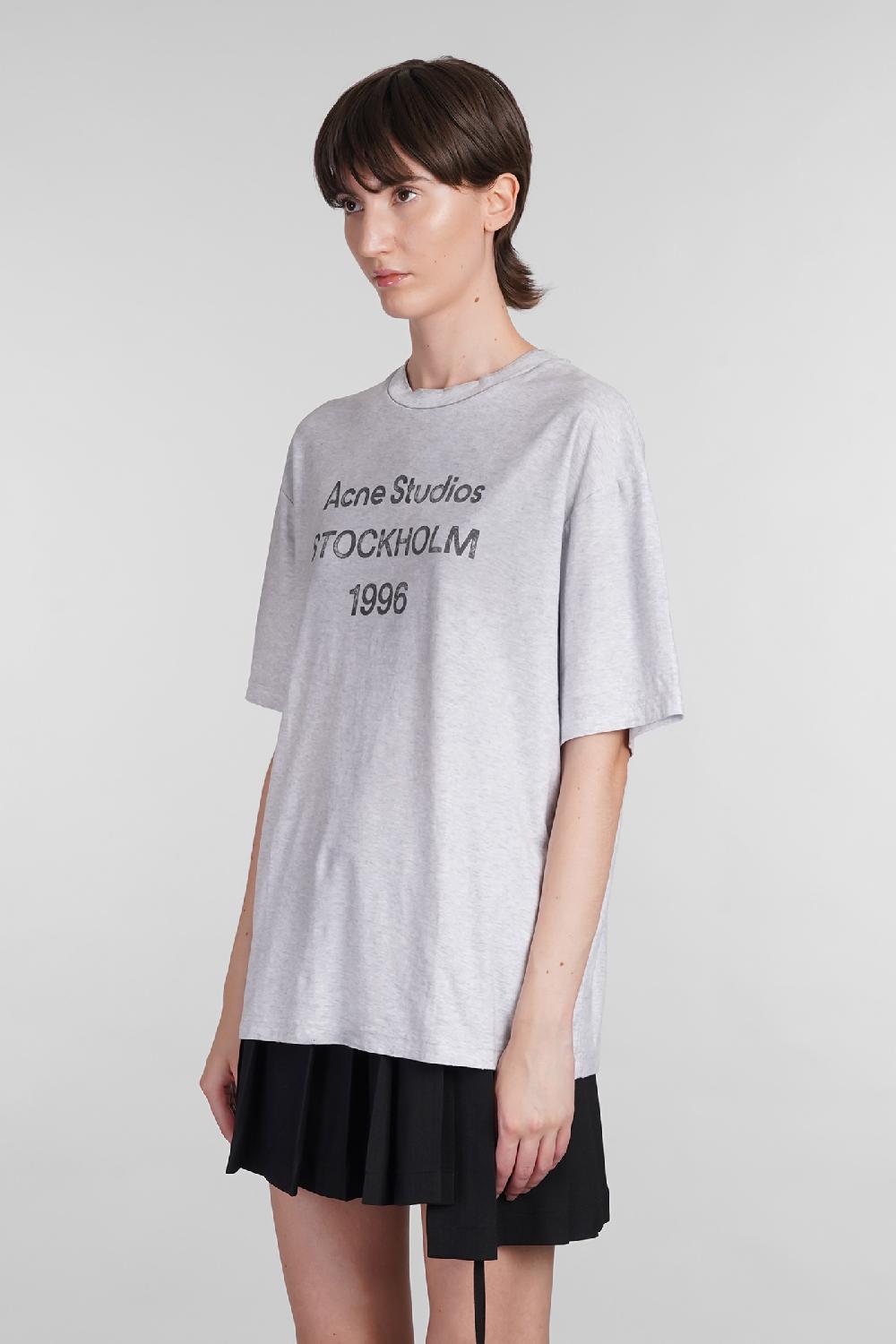 Deliberti Acne Studios T-shirt In Cotone Grigio Cod. 402639 - Deliberti The Luxury Shopping