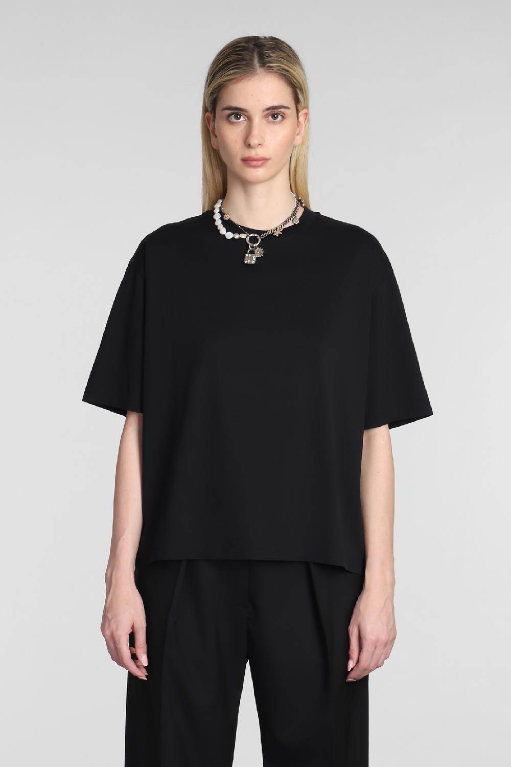Deliberti Acne Studios T-shirt in cotone nero cod. 334040 - Deliberti The Luxury Shopping