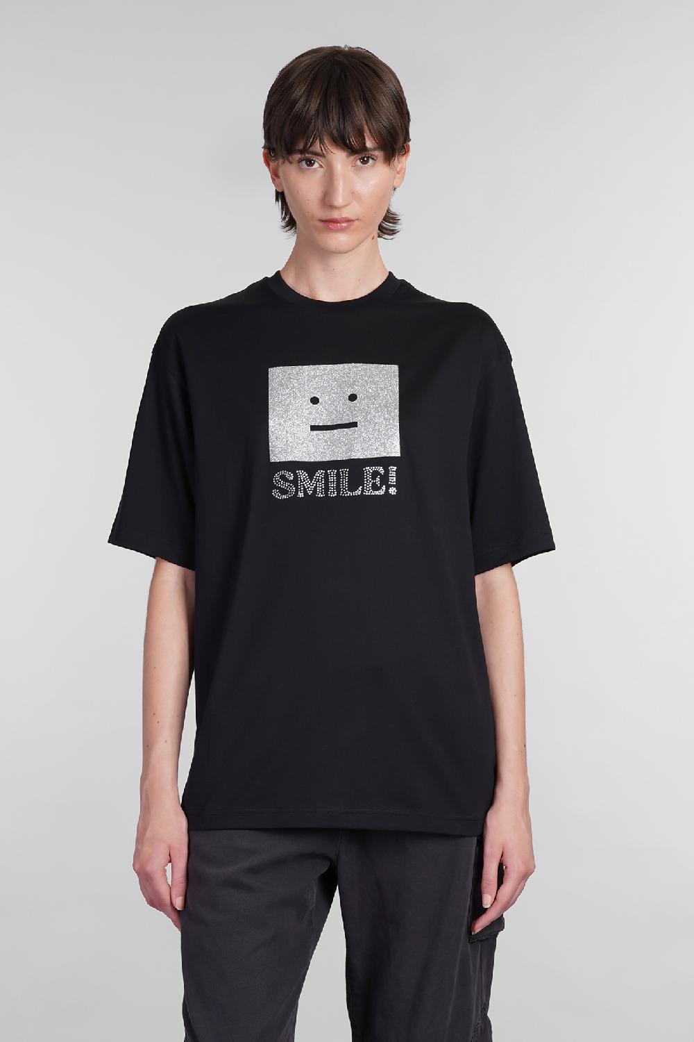 Deliberti Acne Studios T-shirt in cotone nero cod. 402431 - Deliberti The Luxury Shopping