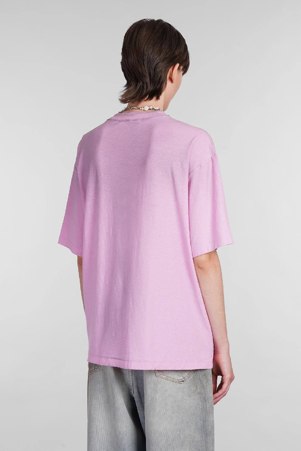 Deliberti Acne Studios T-shirt In Cotone Rosa Cod. 402416 - Deliberti The Luxury Shopping