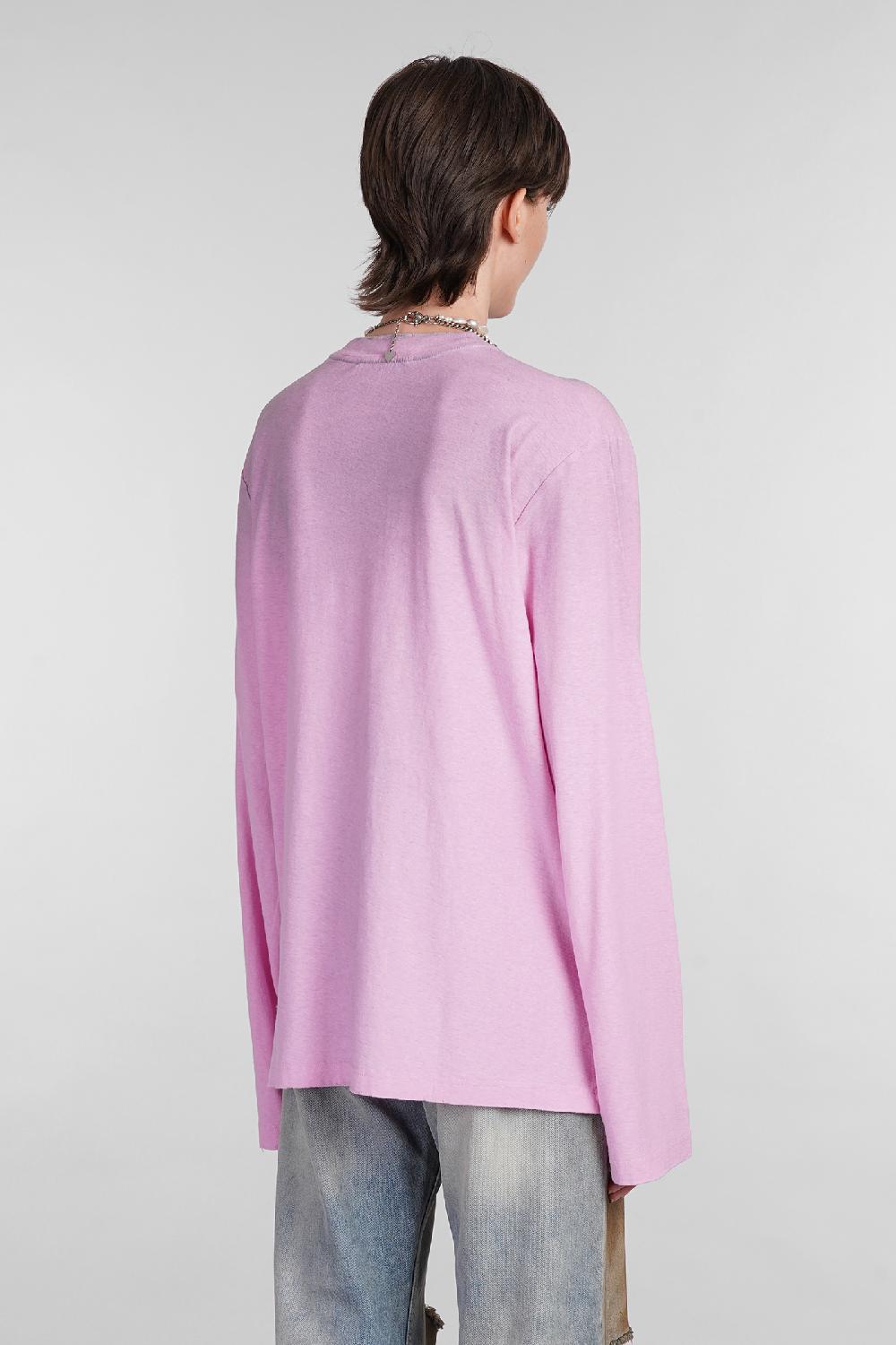 Deliberti Acne Studios T-shirt In Cotone Rosa Cod. 402638 - Deliberti The Luxury Shopping