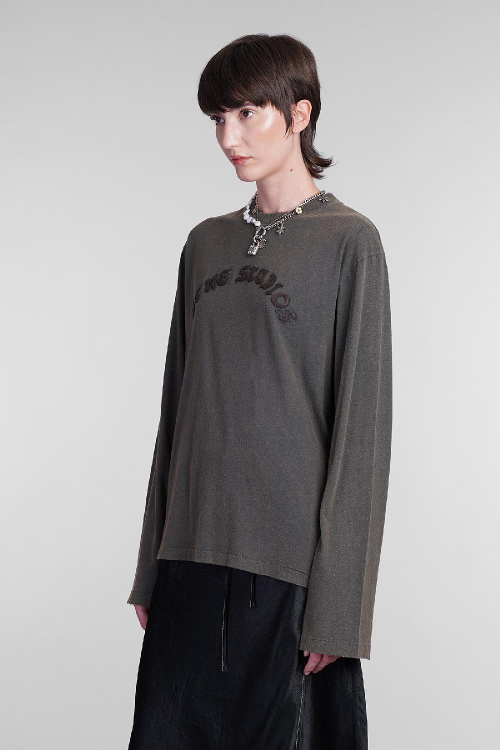 Deliberti Acne Studios T-shirt In Cotone Verde Cod. 405710 - Deliberti The Luxury Shopping