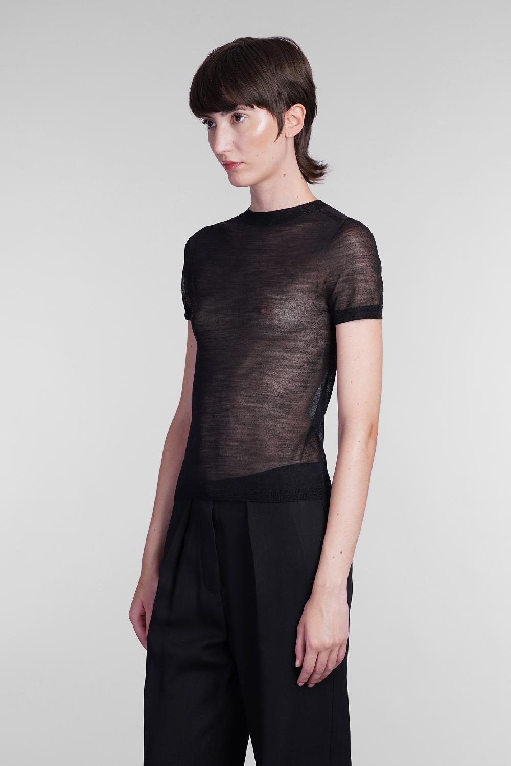 Deliberti Acne Studios T-shirt In Lana Nera Cod. 406151 - Deliberti The Luxury Shopping