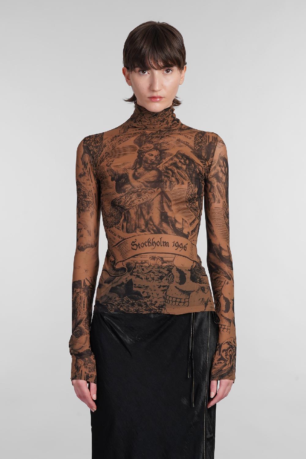 Deliberti Acne Studios Topwear in nylon marrone cod. 402973 - Deliberti The Luxury Shopping