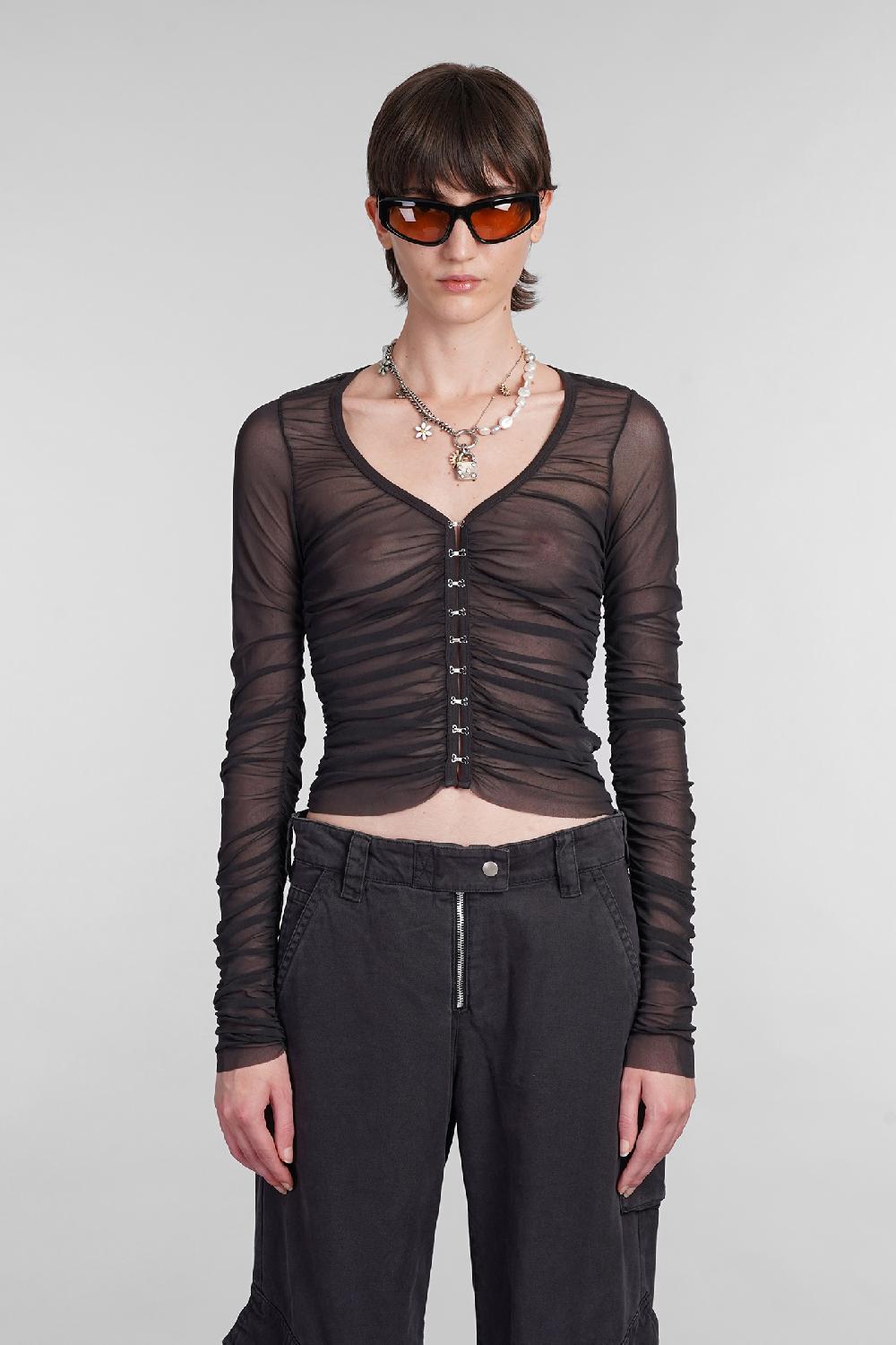 Deliberti Acne Studios Topwear in nylon nero cod. 402969 - Deliberti The Luxury Shopping