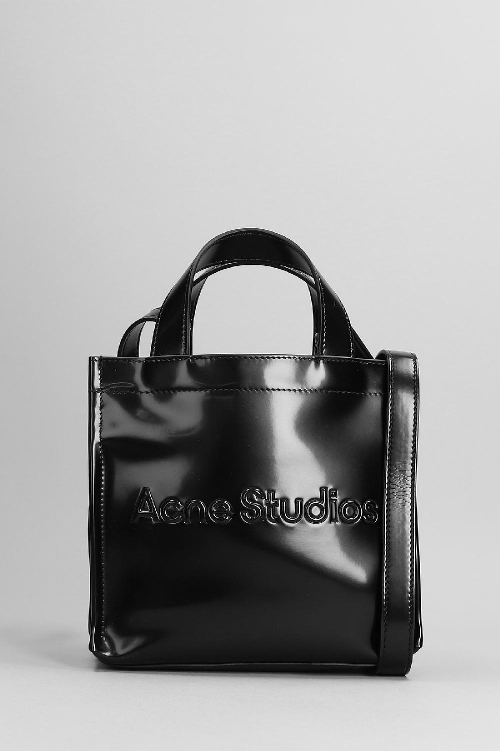 Deliberti Acne Studios Tote mini tote in poliuretano nero cod. 372937 - Deliberti The Luxury Shopping
