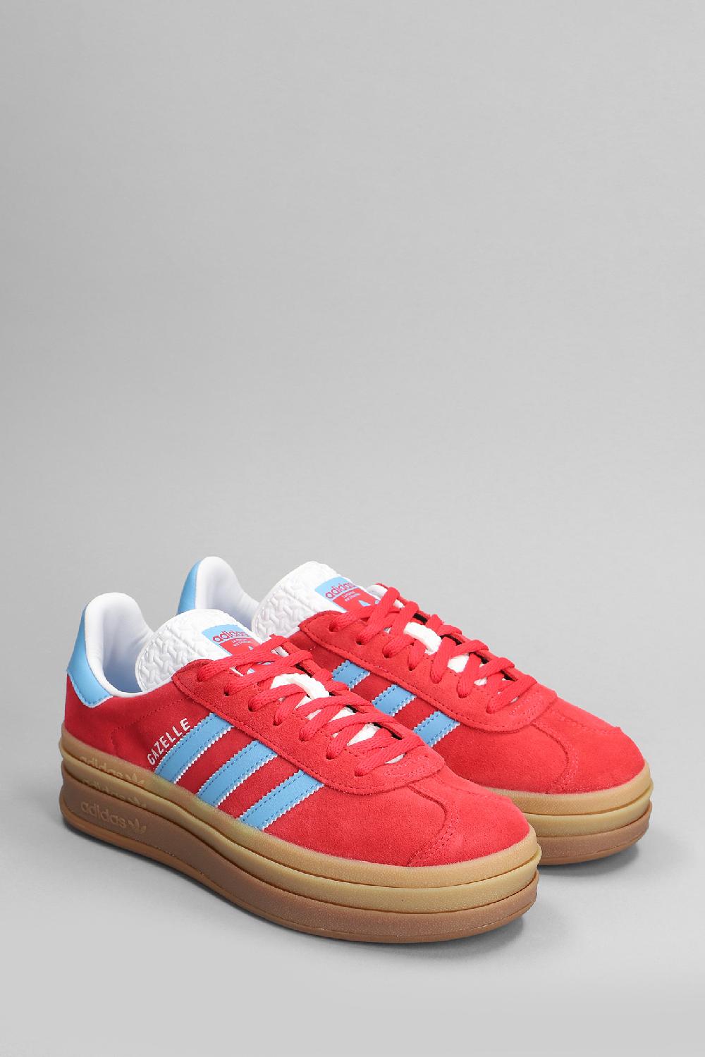 Deliberti Adidas Sneakers Gazelle Bold W In Pelle E Camoscio Rosso Cod. 398204 - Deliberti The Luxury Shopping