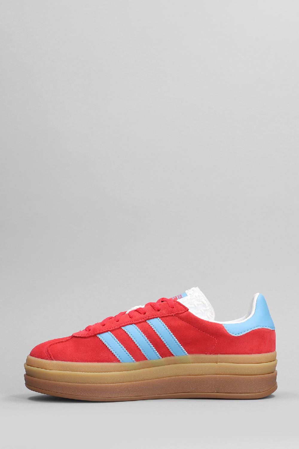 Deliberti Adidas Sneakers Gazelle Bold W In Pelle E Camoscio Rosso Cod. 398204 - Deliberti The Luxury Shopping