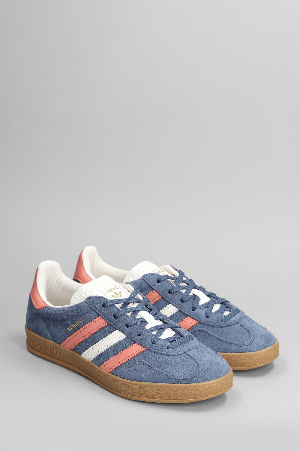 Deliberti Adidas Sneakers Gazelle Indoor In Camoscio Blu Cod. 400145 - Deliberti The Luxury Shopping
