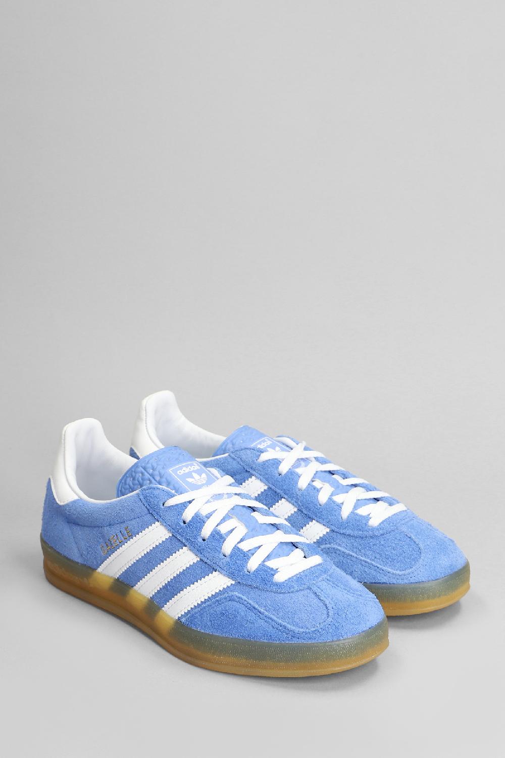 Deliberti Adidas Sneakers Gazelle Indoor In Camoscio Celeste Cod. 401945 - Deliberti The Luxury Shopping