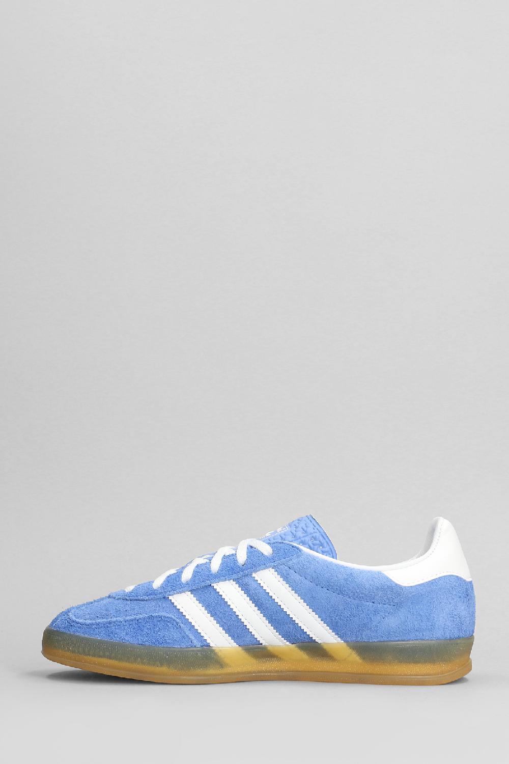Deliberti Adidas Sneakers Gazelle Indoor In Camoscio Celeste Cod. 401945 - Deliberti The Luxury Shopping