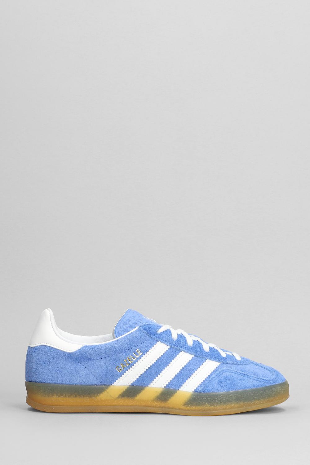 Deliberti Adidas Sneakers gazelle indoor in camoscio celeste cod. 401945 - Deliberti The Luxury Shopping