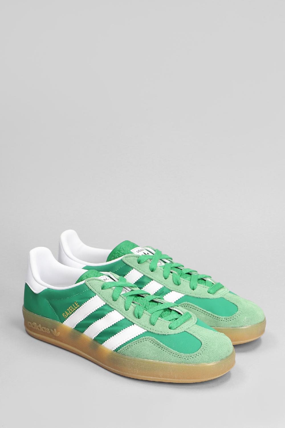 Deliberti Adidas Sneakers Gazelle Indoor In Camoscio E Tessuto Verde Cod. 402521 - Deliberti The Luxury Shopping
