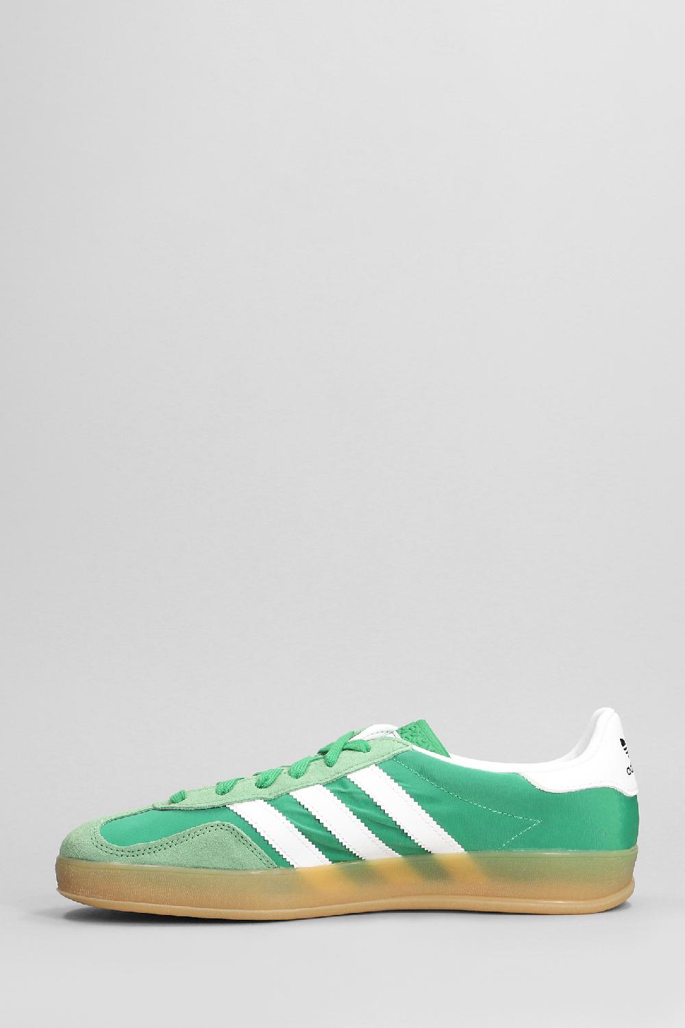Deliberti Adidas Sneakers Gazelle Indoor In Camoscio E Tessuto Verde Cod. 402521 - Deliberti The Luxury Shopping