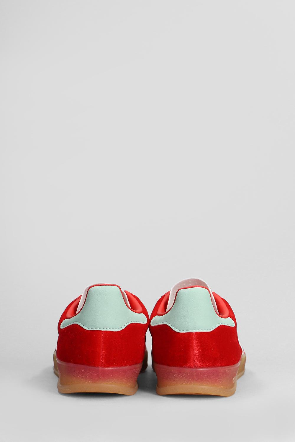 Deliberti Adidas Sneakers Gazelle Indoor In Velluto Rosso Cod. 408745 - Deliberti The Luxury Shopping