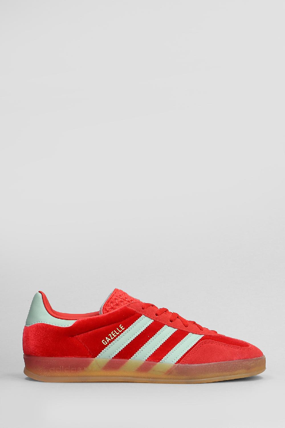 Deliberti Adidas Sneakers gazelle indoor in velluto rosso cod. 408745 - Deliberti The Luxury Shopping