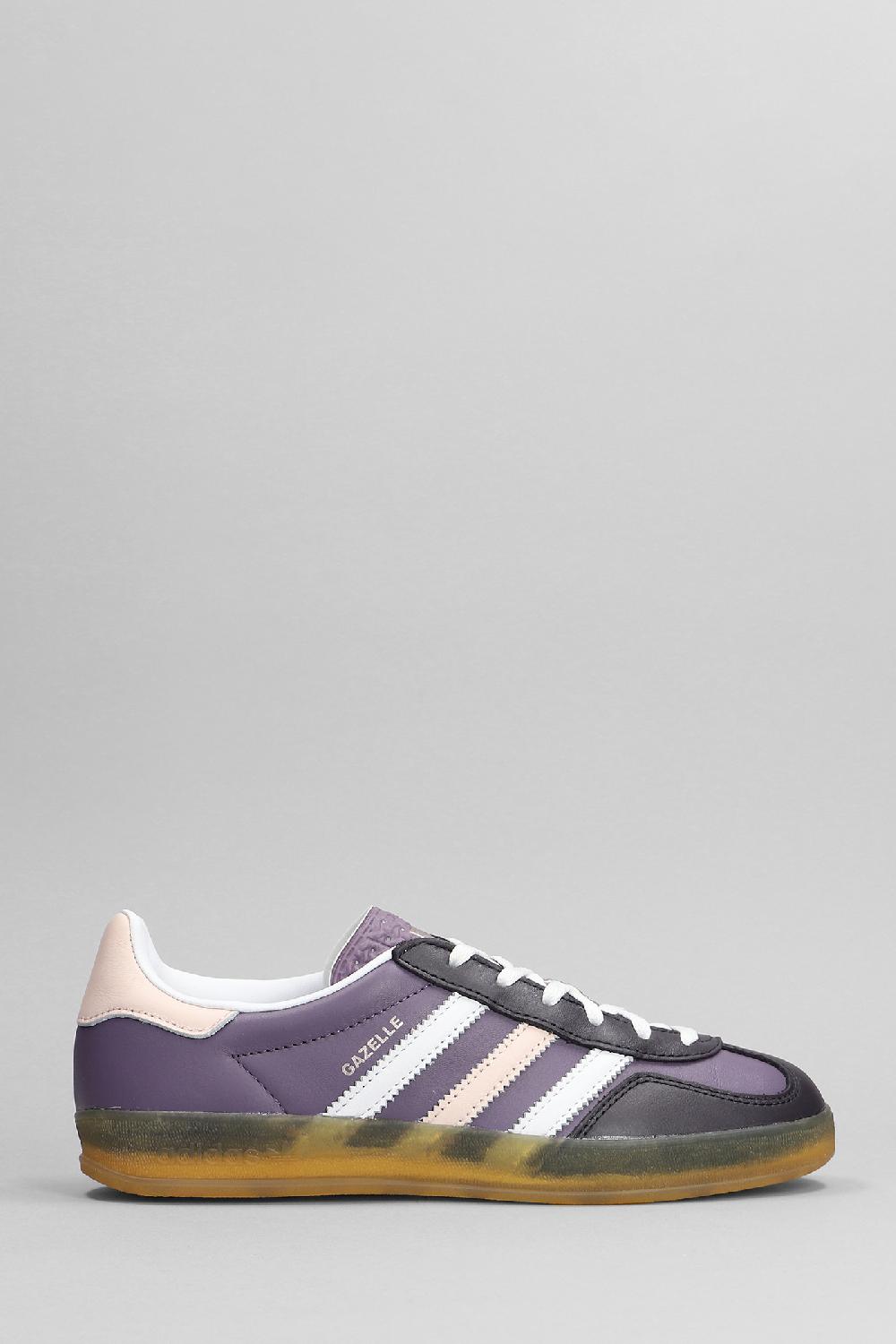 Deliberti Adidas Sneakers gazelle indor w in pelle viola cod. 398193 - Deliberti The Luxury Shopping
