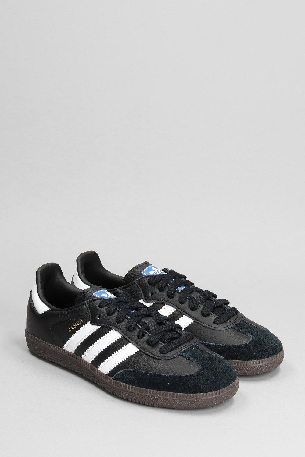 Deliberti Adidas Sneakers Samba Go In Pelle Nera Cod. 382559 - Deliberti The Luxury Shopping