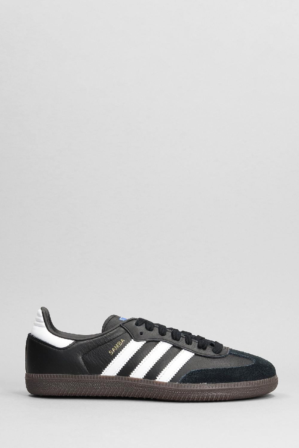 Deliberti Adidas Sneakers samba go in pelle nera cod. 382559 - Deliberti The Luxury Shopping