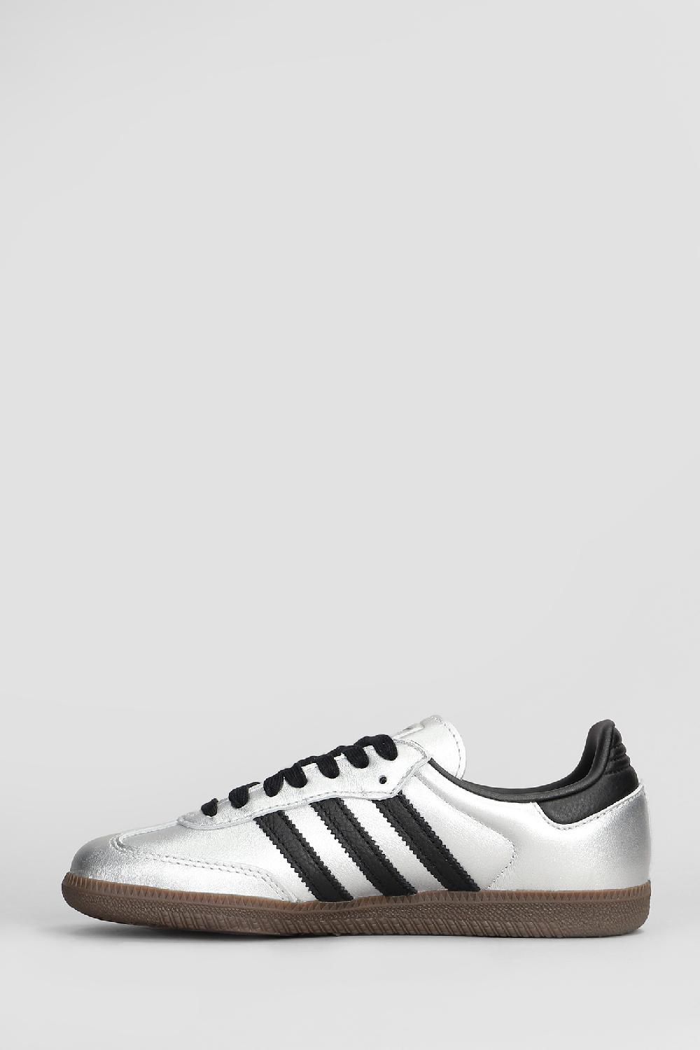 Deliberti Adidas Sneakers Samba Og In Pelle Argento Cod. 408535 - Deliberti The Luxury Shopping