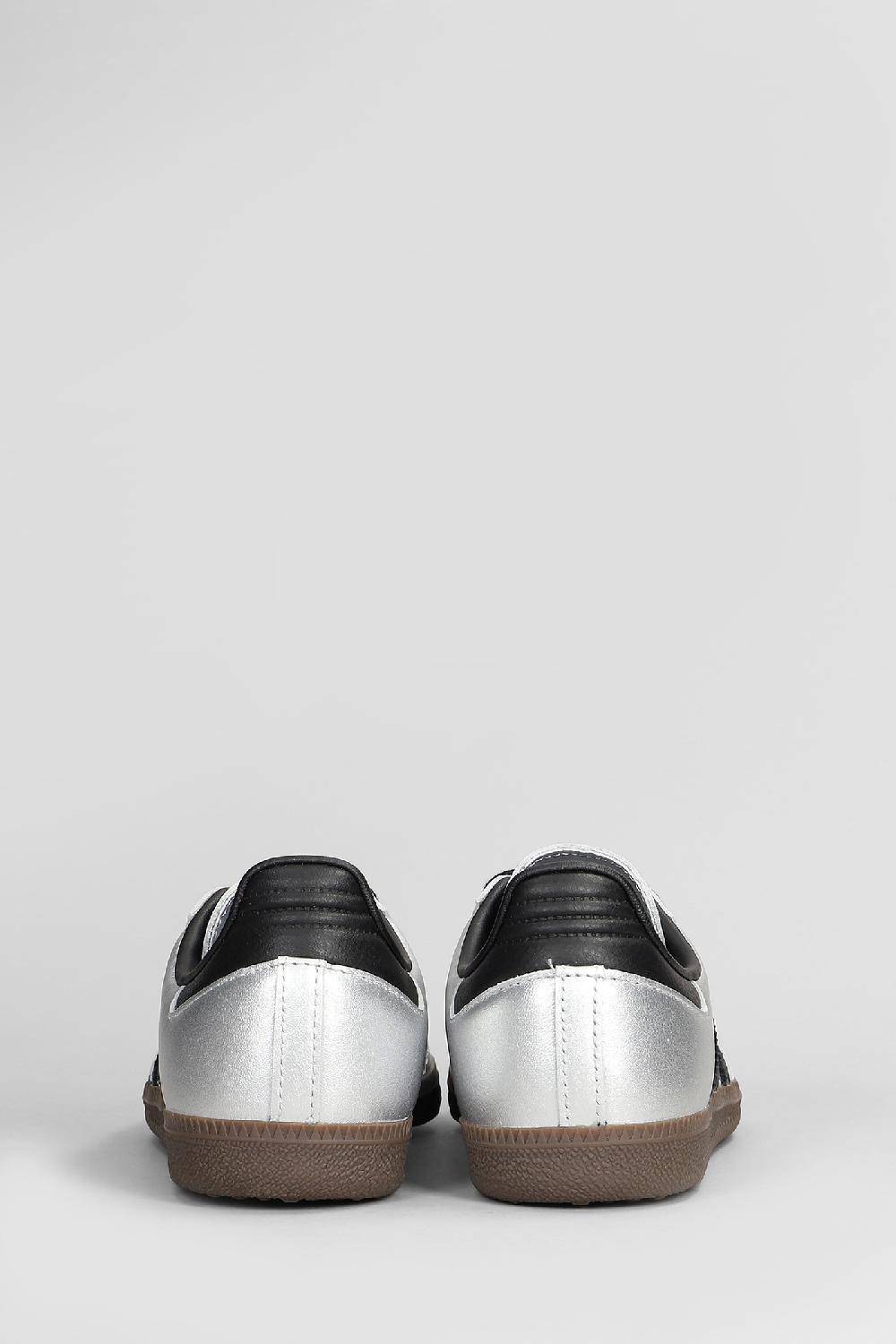 Deliberti Adidas Sneakers Samba Og In Pelle Argento Cod. 408535 - Deliberti The Luxury Shopping