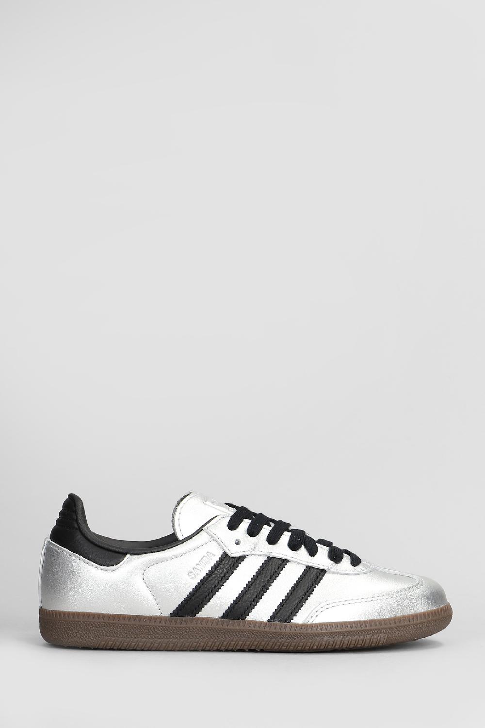 Deliberti Adidas Sneakers samba og in pelle argento cod. 408535 - Deliberti The Luxury Shopping