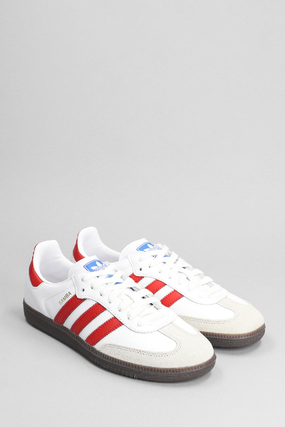 Deliberti Adidas Sneakers Samba Og In Pelle Bianca Cod. 384176 - Deliberti The Luxury Shopping