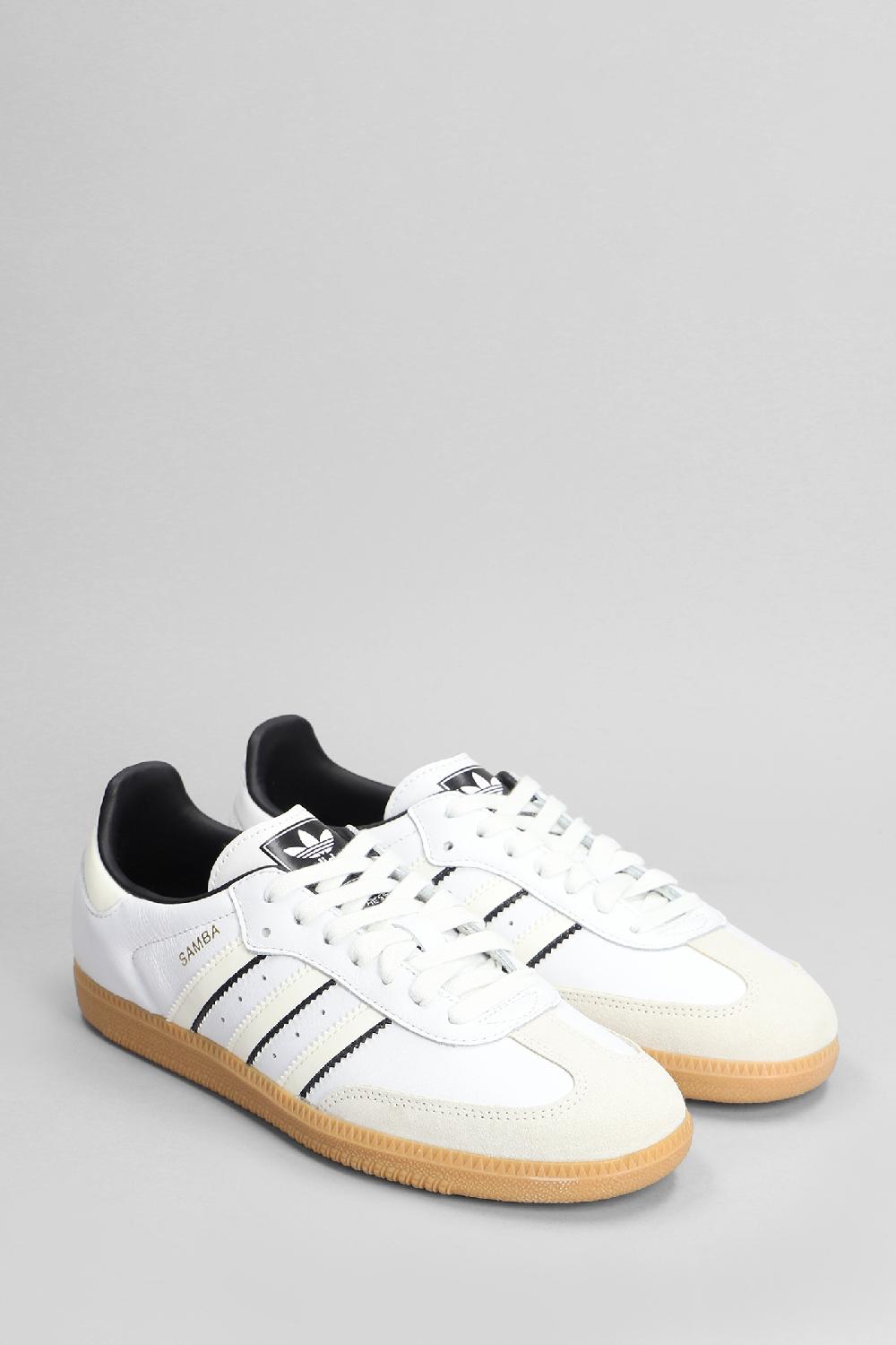 Deliberti Adidas Sneakers Samba Og In Pelle Bianca Cod. 403248 - Deliberti The Luxury Shopping