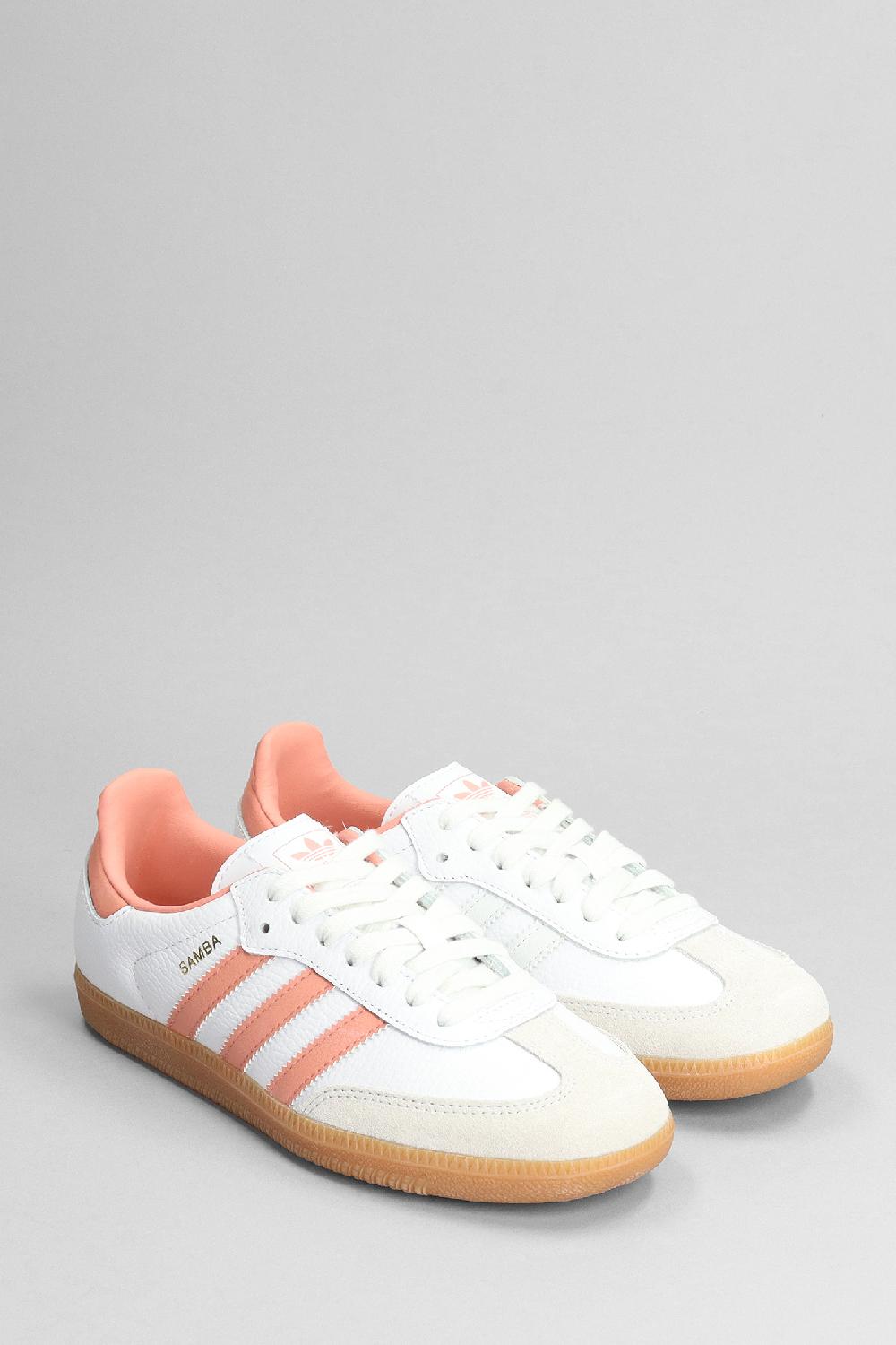 Deliberti Adidas Sneakers Samba Og W In Pelle E Camoscio Bianco Cod. 381064 - Deliberti The Luxury Shopping