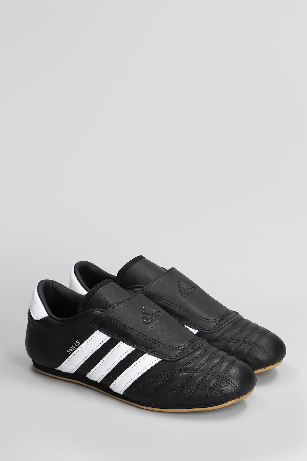 Deliberti Adidas Sneakers Taekwondo In Pelle Nera Cod. 408601 - Deliberti The Luxury Shopping