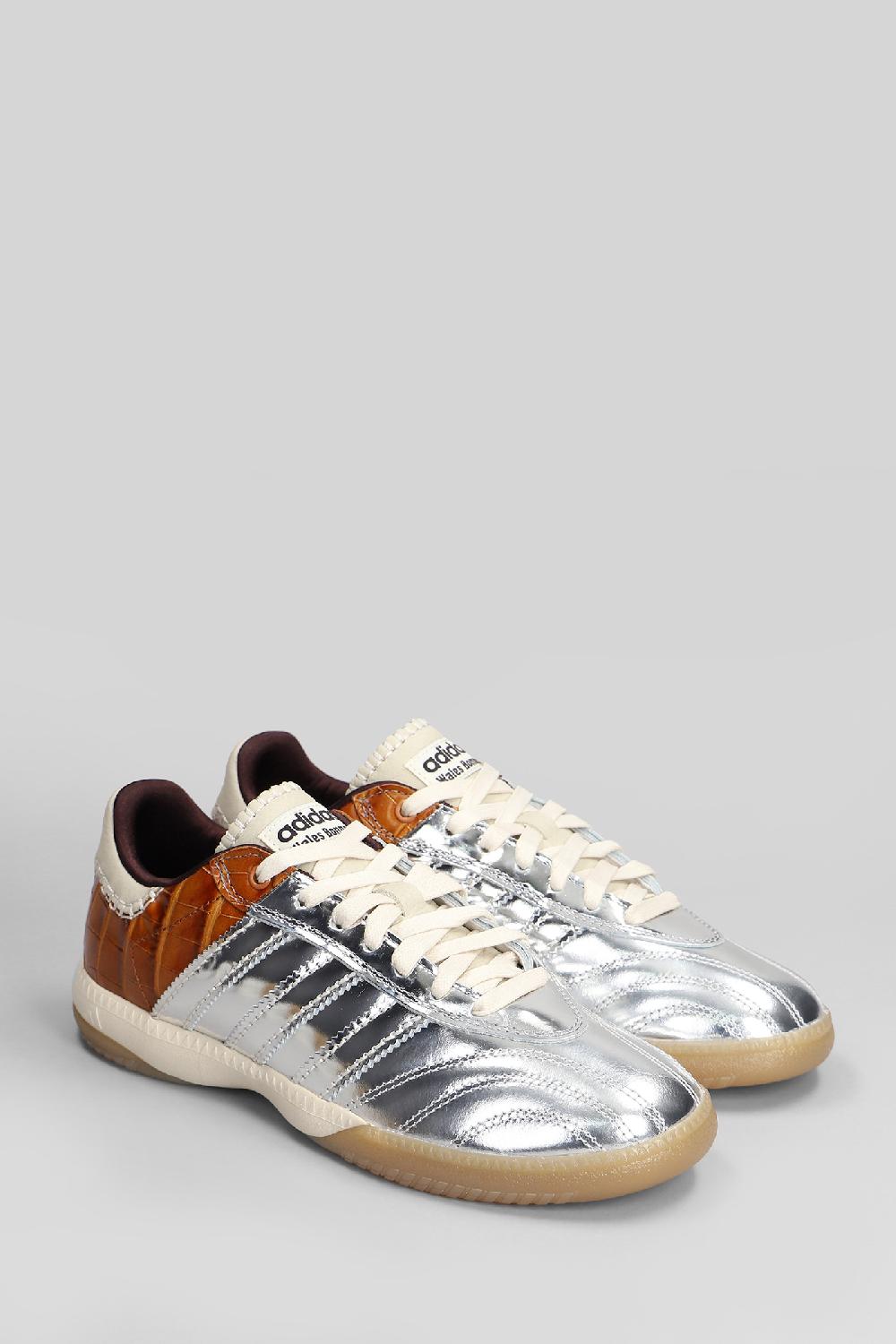 Deliberti Adidas X Wales Bonner Sneakers Samba Metallic In Pelle Argento Cod. 410070 - Deliberti The Luxury Shopping