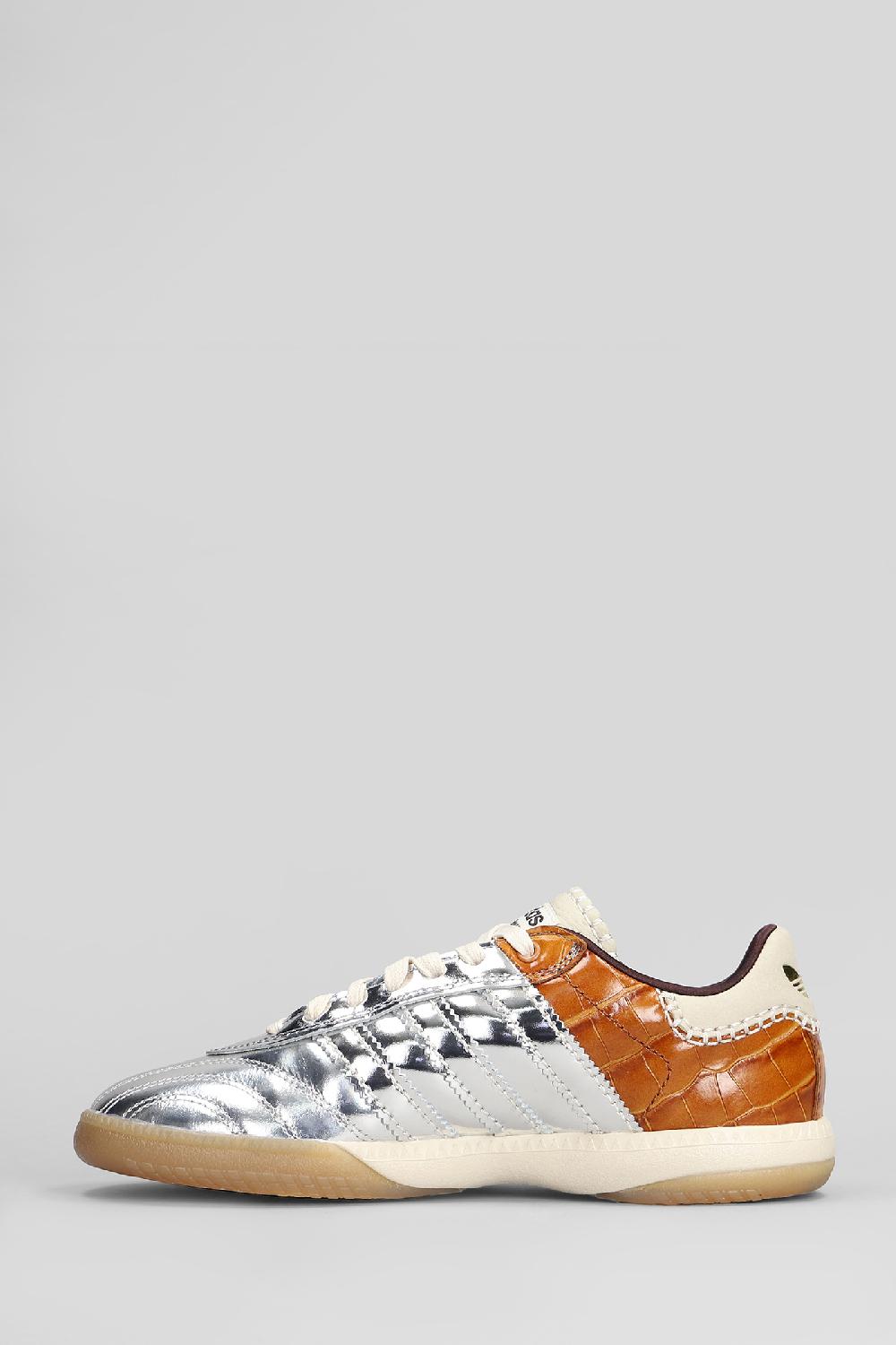 Deliberti Adidas X Wales Bonner Sneakers Samba Metallic In Pelle Argento Cod. 410070 - Deliberti The Luxury Shopping