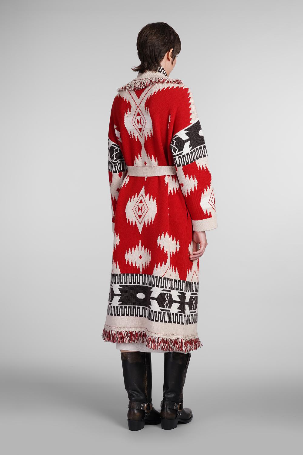 Deliberti Alanui Cappotto In Lana Rossa Cod. 408024 - Deliberti The Luxury Shopping