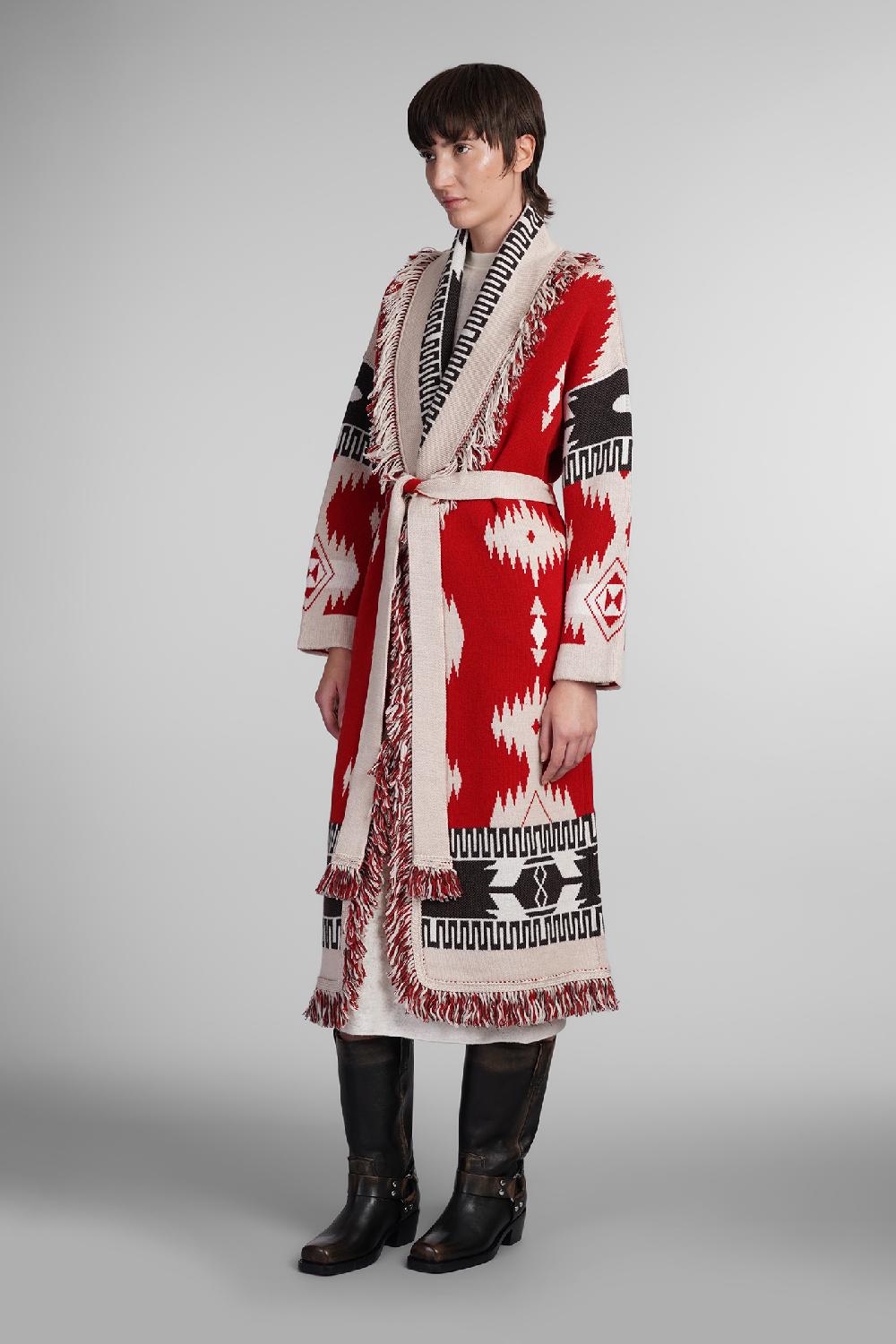 Deliberti Alanui Cappotto In Lana Rossa Cod. 408024 - Deliberti The Luxury Shopping