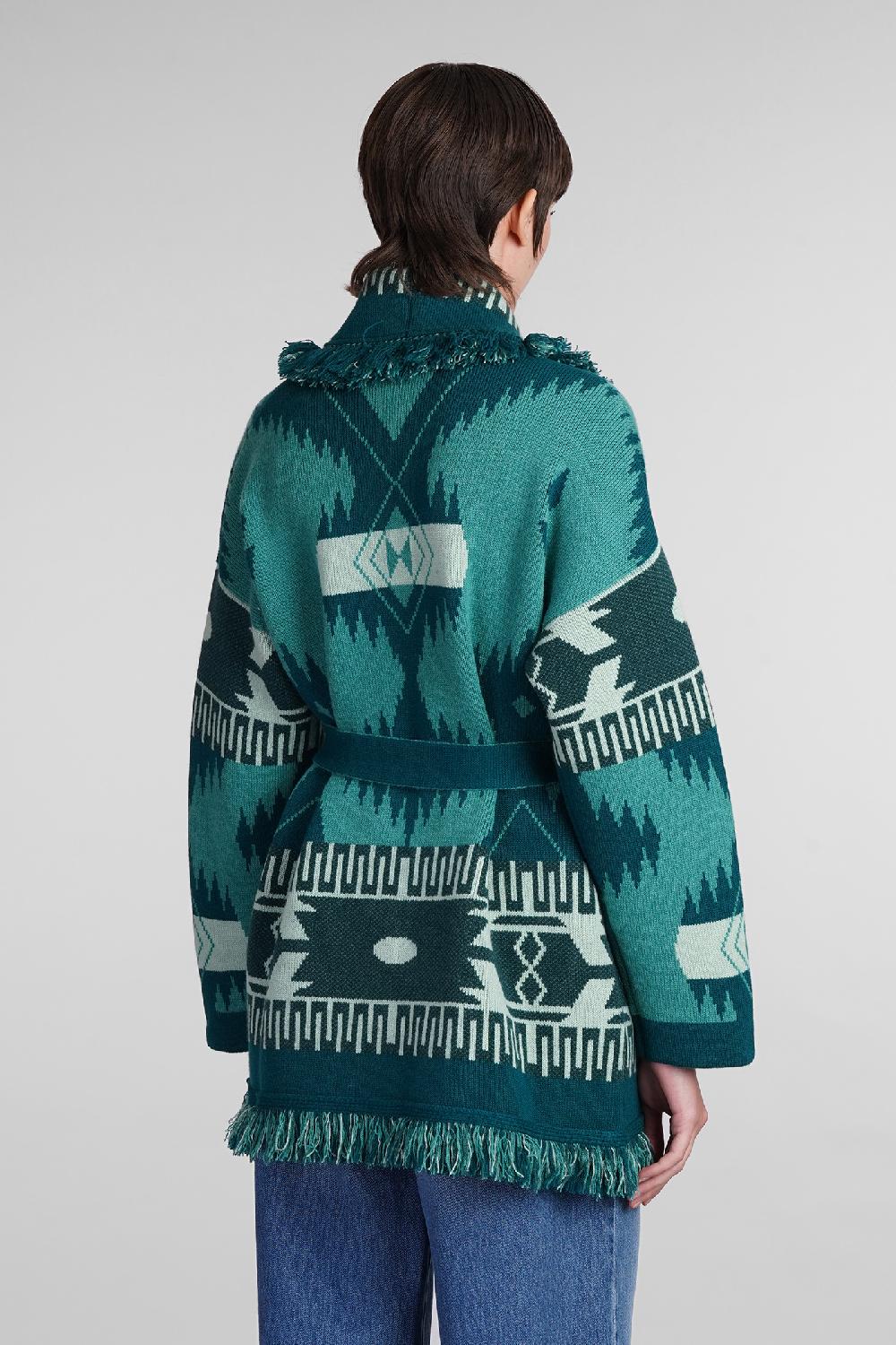 Deliberti Alanui Cardigan In Cashmere Verde Cod. 408019 - Deliberti The Luxury Shopping