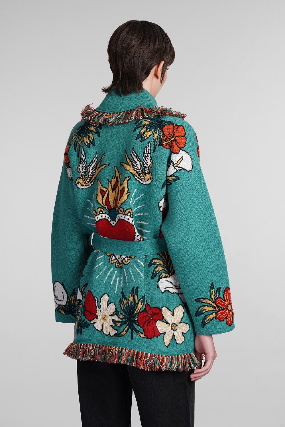 Deliberti Alanui Cardigan In Cashmere Verde Cod. 408022 - Deliberti The Luxury Shopping