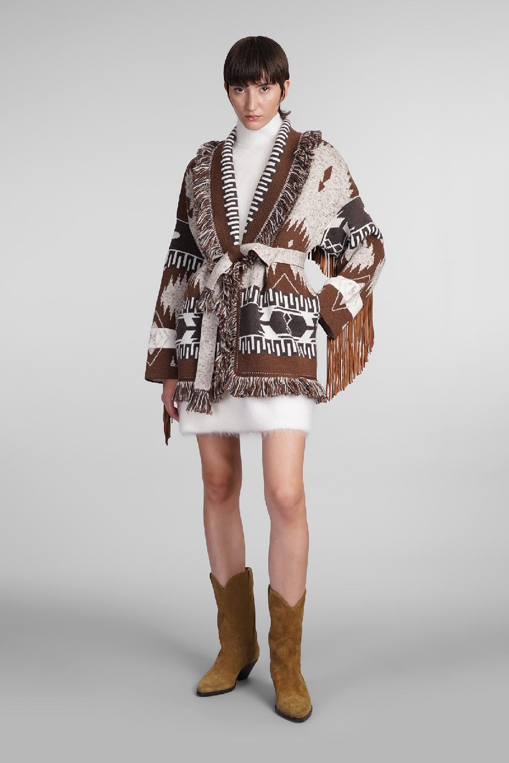 Deliberti Alanui Cardigan In Lana Marrone Cod. 409055 - Deliberti The Luxury Shopping