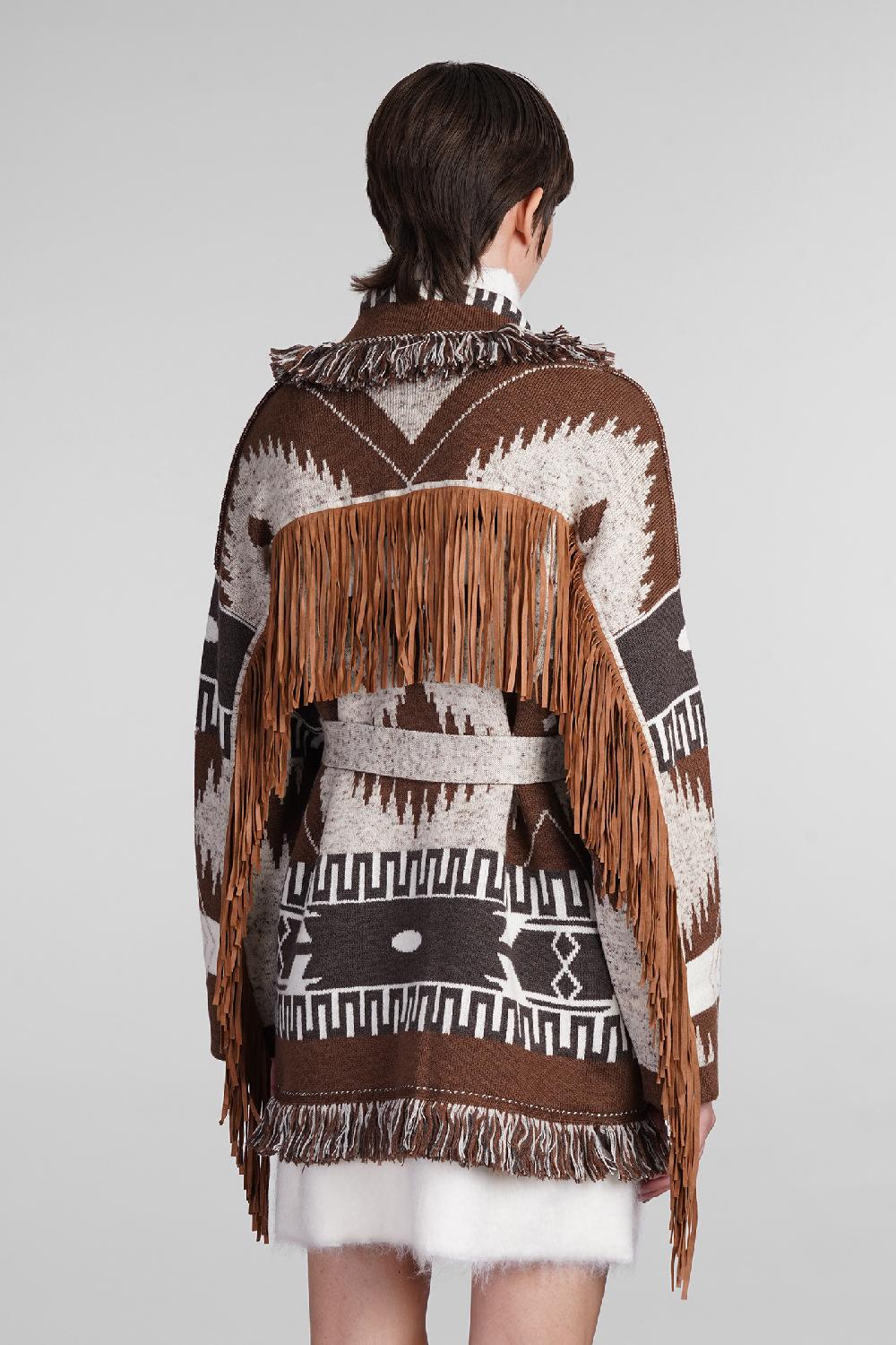 Deliberti Alanui Cardigan In Lana Marrone Cod. 409055 - Deliberti The Luxury Shopping