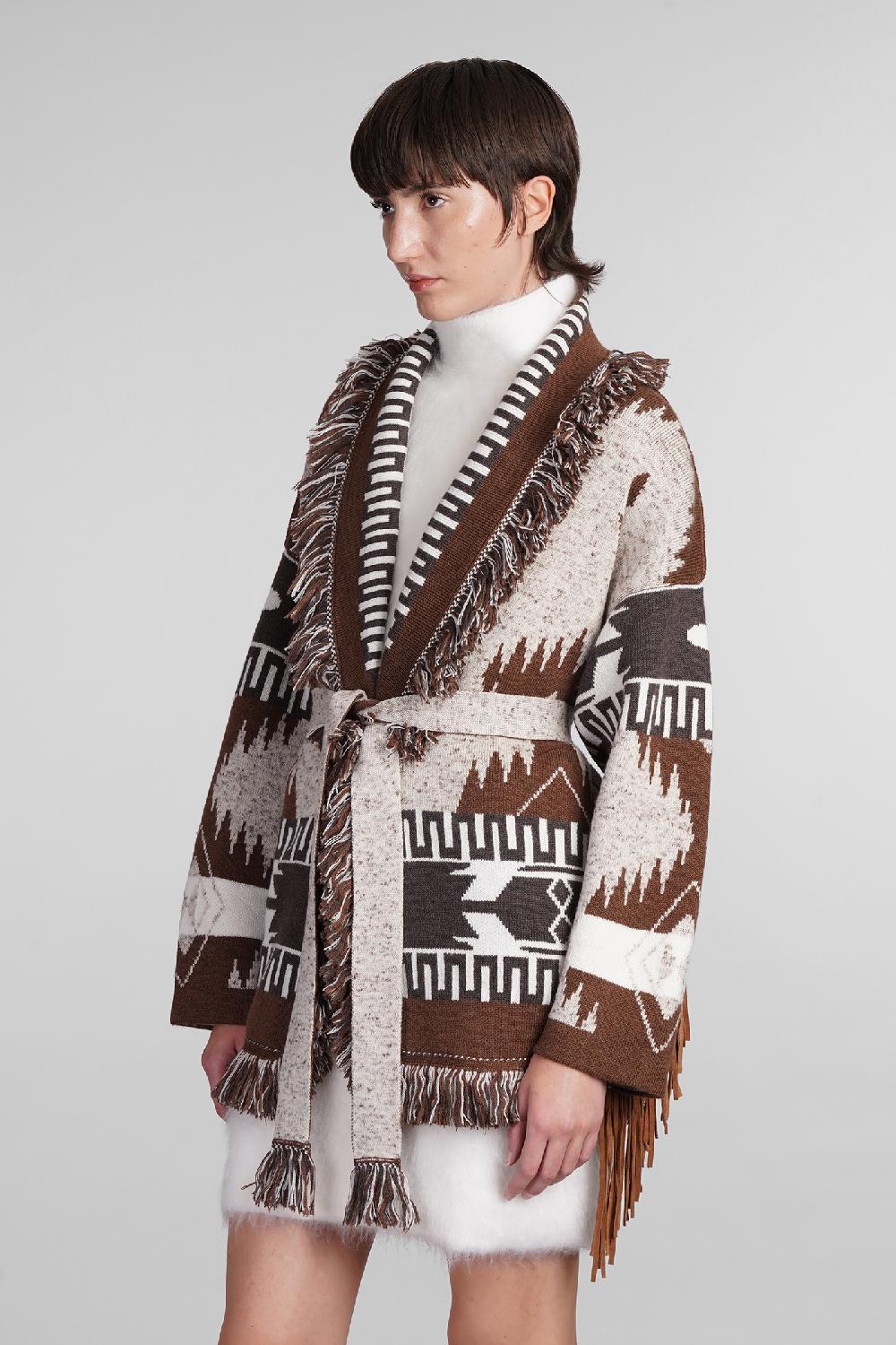 Deliberti Alanui Cardigan In Lana Marrone Cod. 409055 - Deliberti The Luxury Shopping