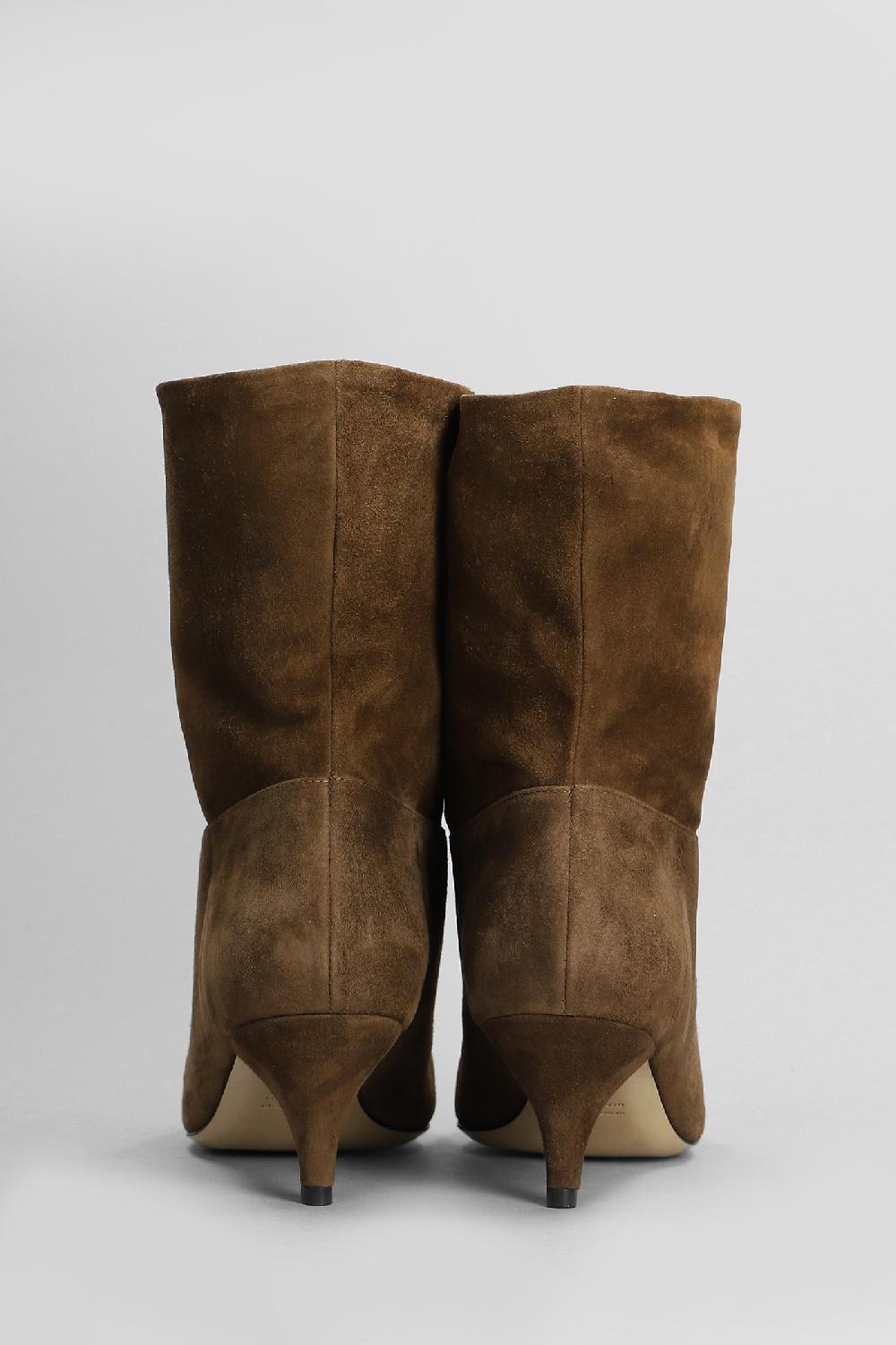 Deliberti Alchimia Tronchetti Tacco Alto In Camoscio Marrone Cod. 409034 - Deliberti The Luxury Shopping