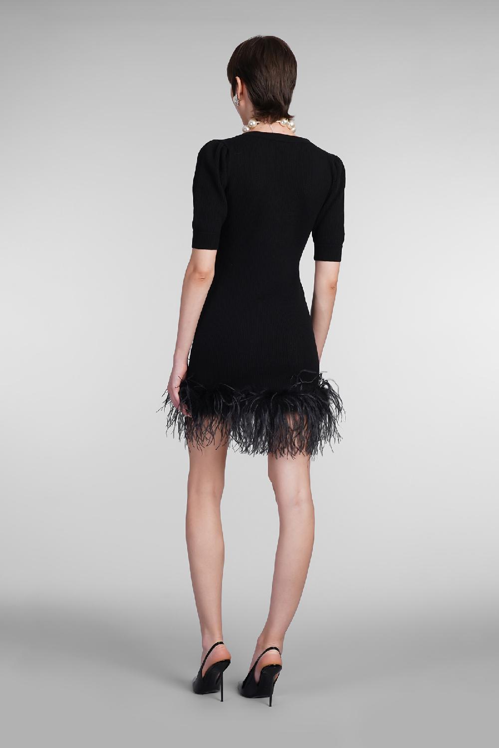 Deliberti Alessandra Rich Abito In Lana Nera Cod. 403764 - Deliberti The Luxury Shopping