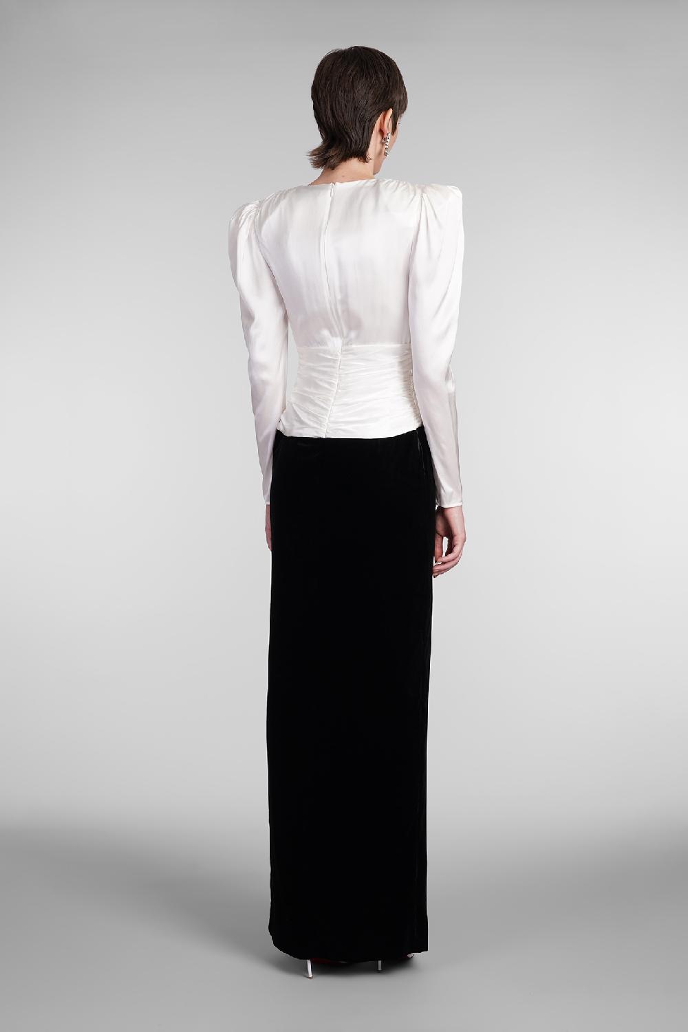 Deliberti Alessandra Rich Abito In Seta Bianca Cod. 403760 - Deliberti The Luxury Shopping