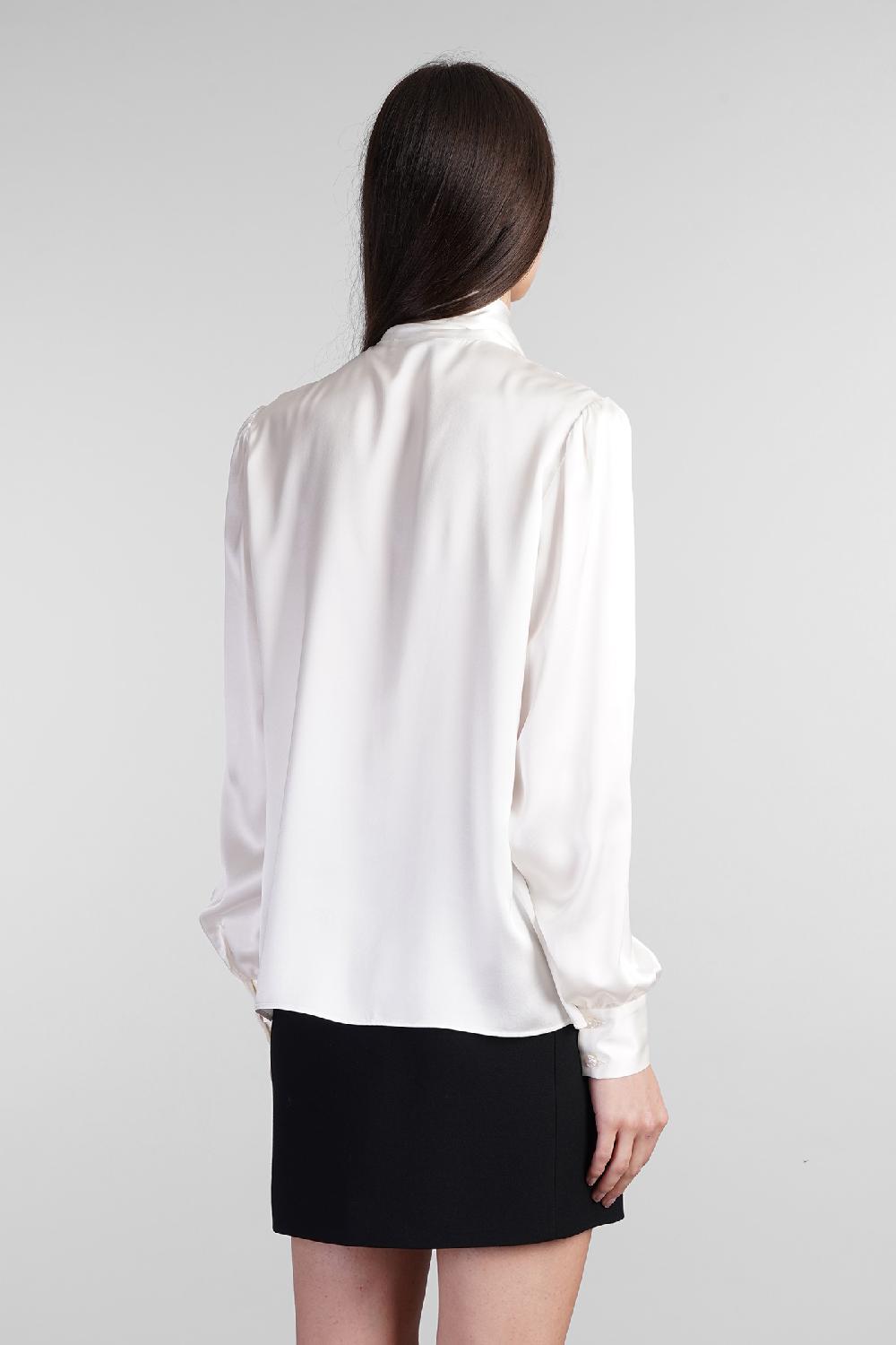 Deliberti Alessandra Rich Blusa In Seta Bianca Cod. 403756 - Deliberti The Luxury Shopping