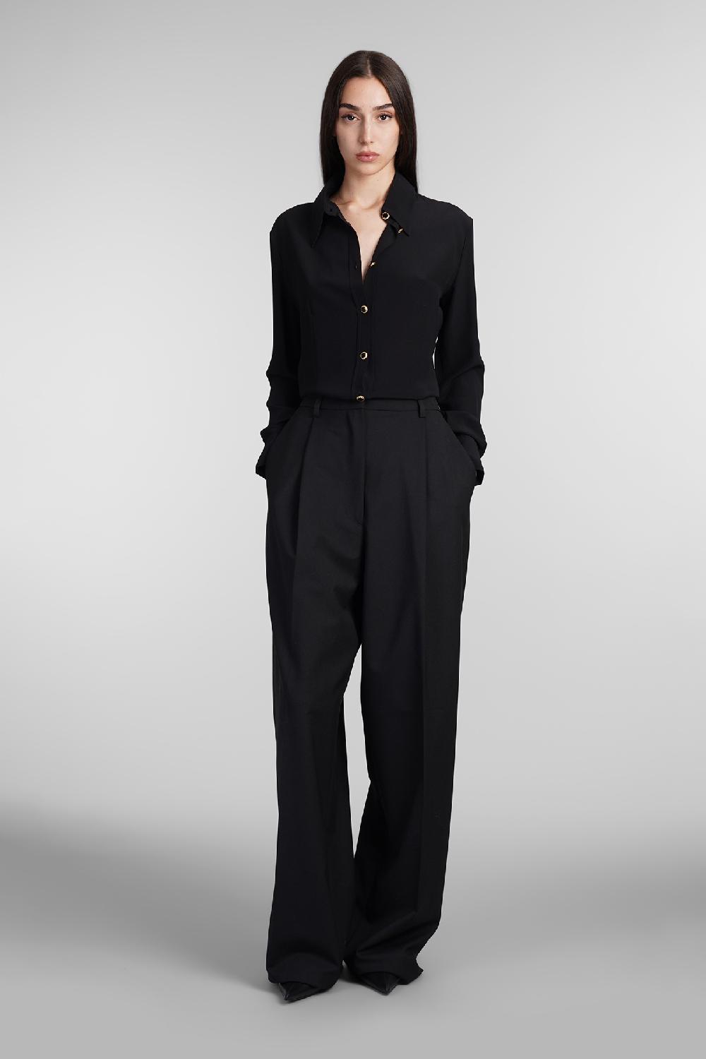 Deliberti Alessandra Rich Camicia In Seta Nera Cod. 403767 - Deliberti The Luxury Shopping