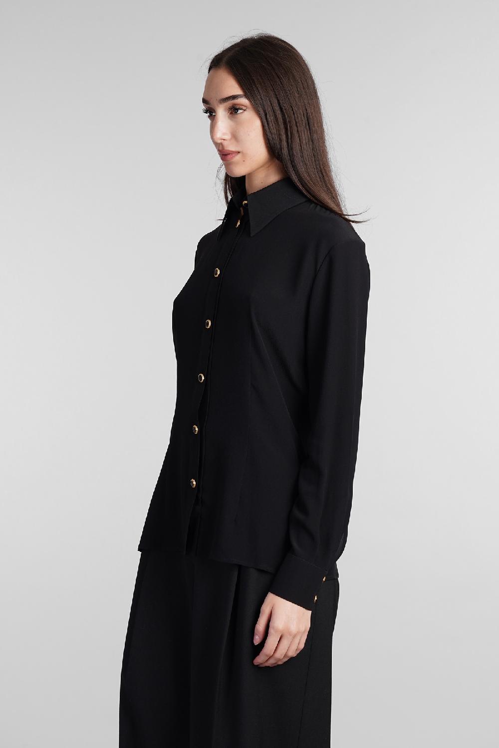 Deliberti Alessandra Rich Camicia In Seta Nera Cod. 403767 - Deliberti The Luxury Shopping
