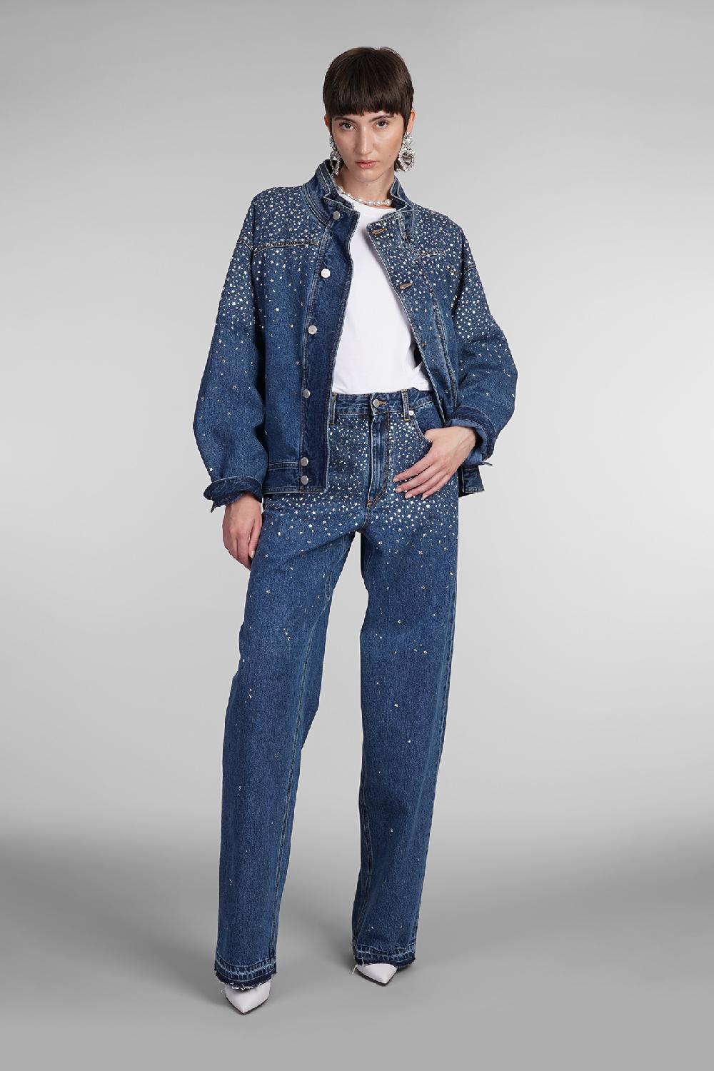 Deliberti Alessandra Rich Giacche Denim In Cotone Blu Cod. 403759 - Deliberti The Luxury Shopping
