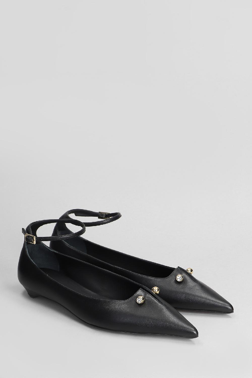 Deliberti Alevi Milano Ballerine Chiara 015 In Pelle Nera Cod. 404718 - Deliberti The Luxury Shopping